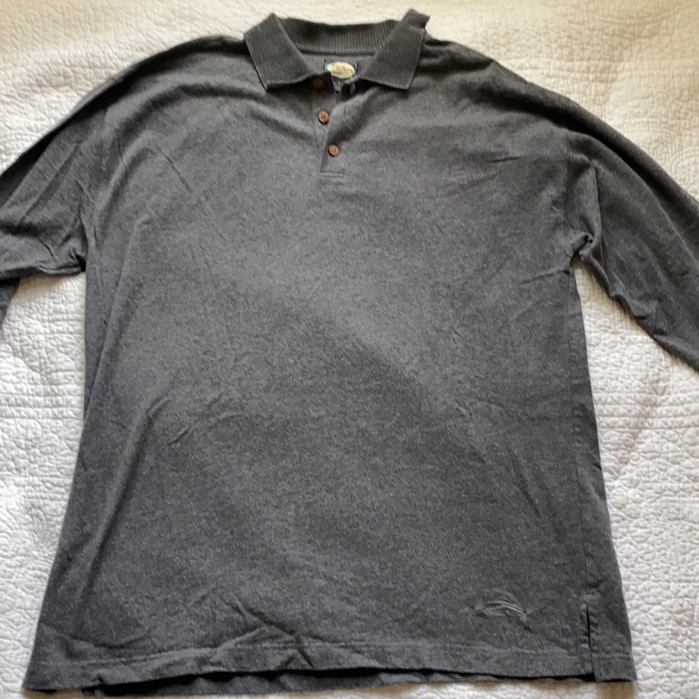 🌴 Tommy Bahama three button L/S polo-SWEET 🌴